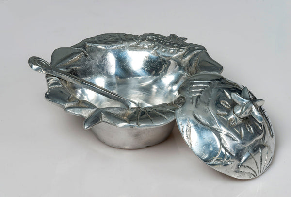 Bowl, Sugar with spoon and lid