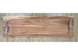 Rectangle wooden board, with impala horn style handles