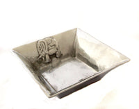 Bowl, small square, with animals
