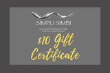 Simpli Simbi gift certificate