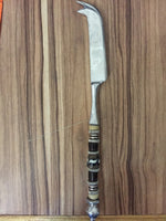 Cheese Knife, with glass beaded handle